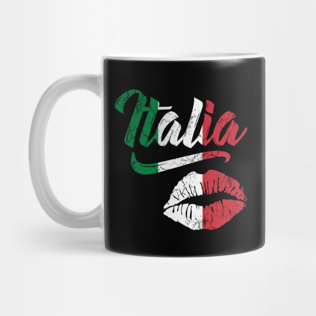 Italia Lips Kiss Flag Italy Italian Italiano by E